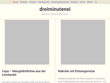 Tablet Screenshot of dreiminutenei.de